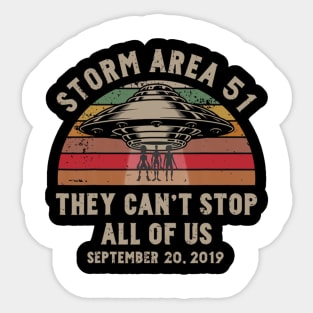 Storm area 51 Sticker